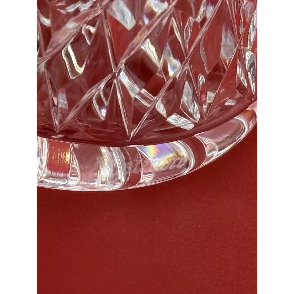 Signed Waterford Crystal Cut Vase Glandire 6